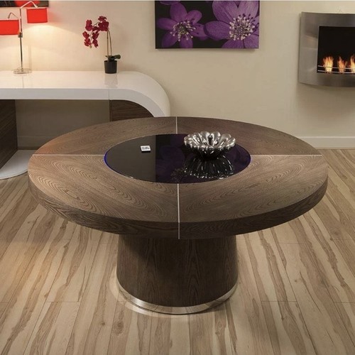 Round dining table - dining,