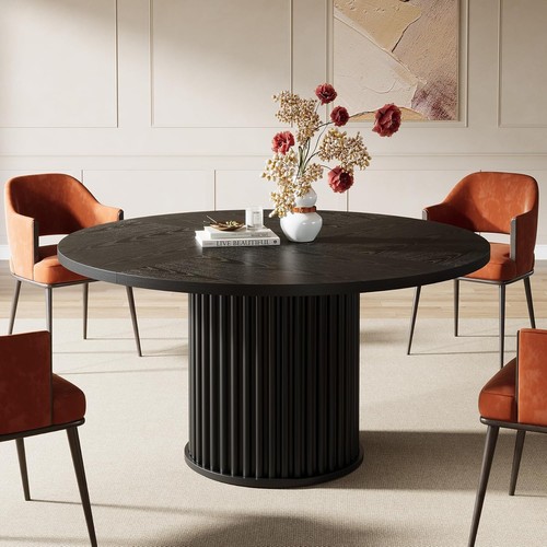 120cm round dining table - round,