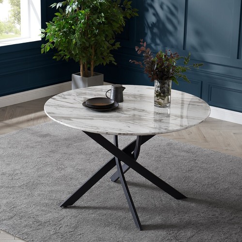 Marble round dining - dining, 4-6