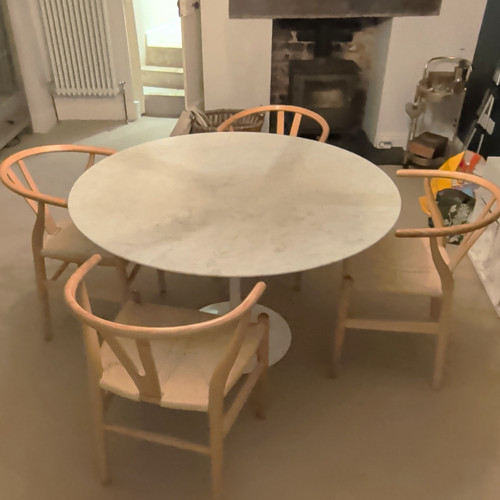 Large round designer marble - round,