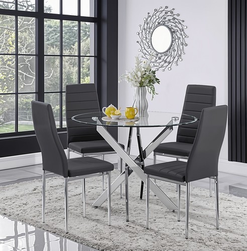 100cm round glass - round,