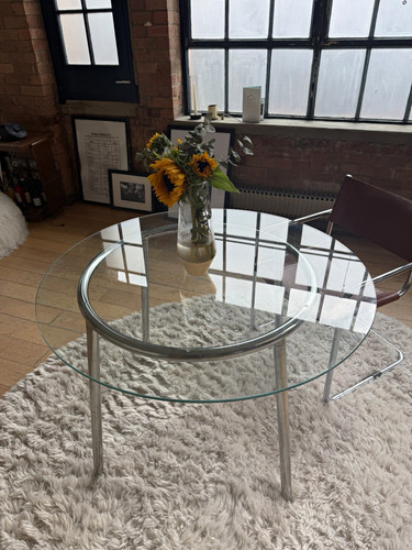 Vintage ikea round glass - vintage,