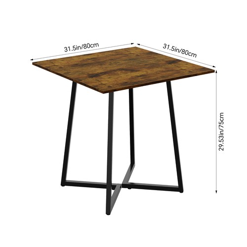 80cm round square glass dining - round/square,