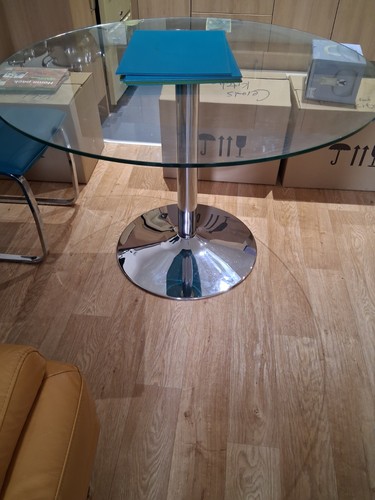 Firm round table glass - round, top