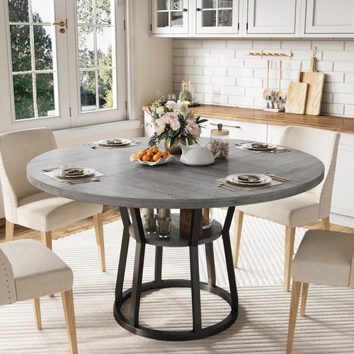 Round dining table for 6 - dining, 4-6