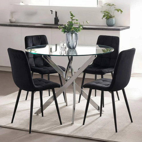 Piece round glass - piece, dining