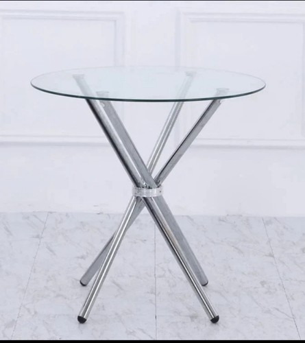 Maxi round glass dining table - glass,