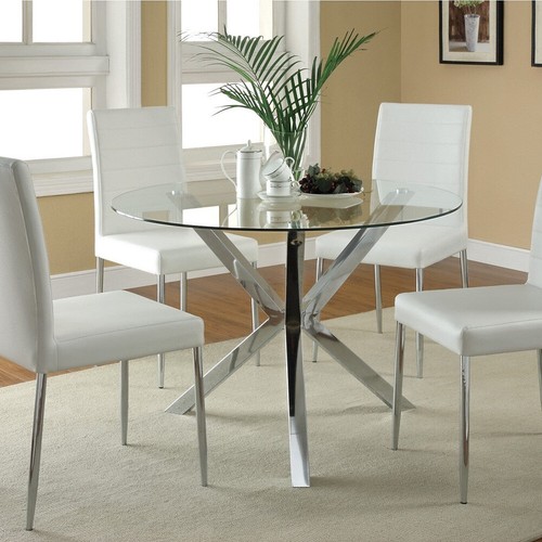 Tempered clear glass round - clear,