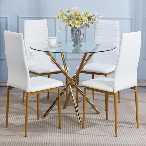 Pieces round dining room set - 5,