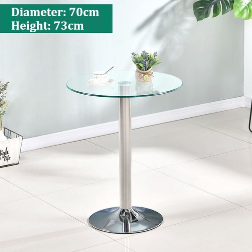 60cm 73cm round - round, glass
