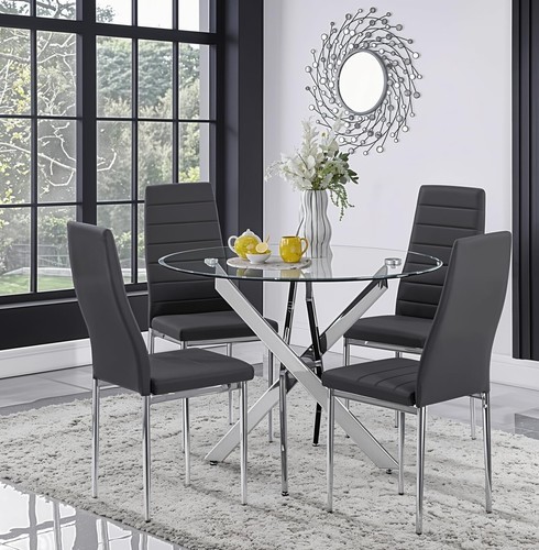 Modern 100cm round glass - modern,
