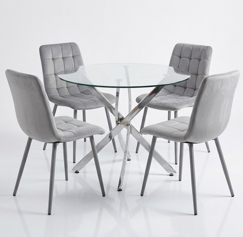 Round dining table - round,
