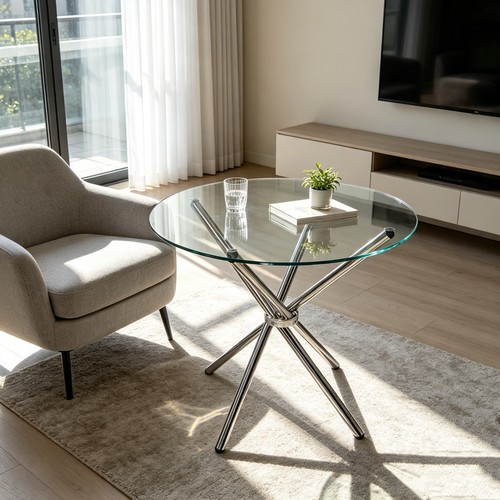 90cm round dining table - dining,