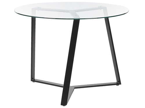 Glass top round dining - round,