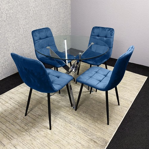 Modern glass dining - modern, set