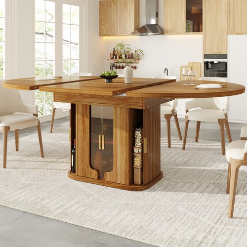 Extendable dining table round - extendable,