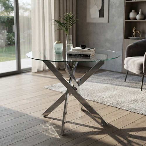 Round modern dining table - modern,