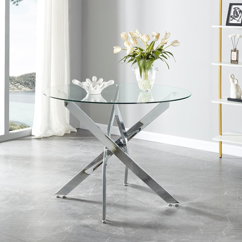 Round dining table 100cm - round, for