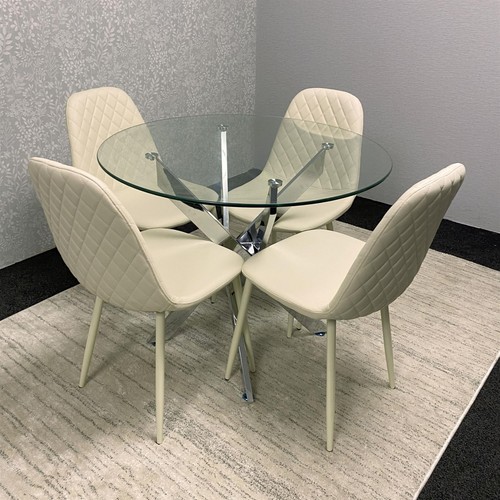 Tempered glass dining table - dining,
