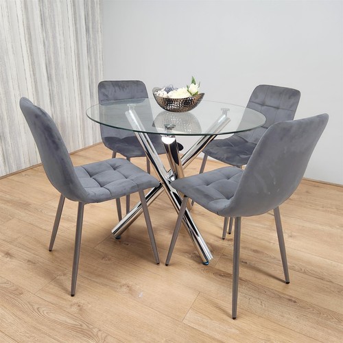 Round glass dining - &, 4