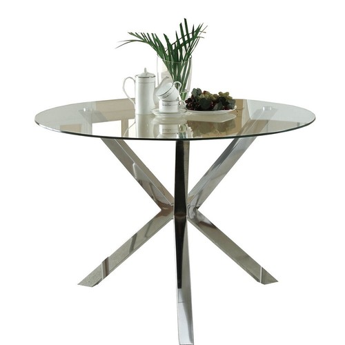 Firm round table glass - glass, top