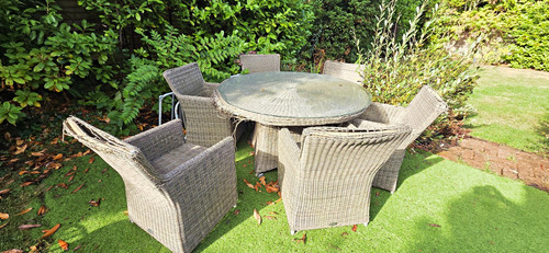 Grey rattan wicker piece - grey, rattan/wicker