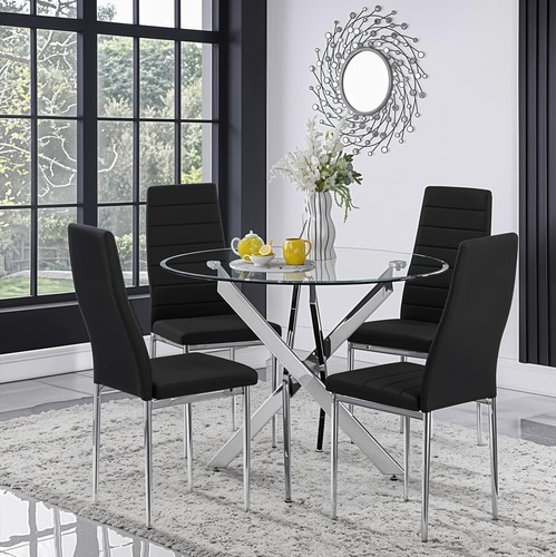 Modern 100cm round - modern, glass